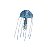 ENFEITE DE SILICONE SOMA JELLYFISH AZUL MD - Imagem 4
