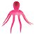 ENFEITE DE SILICONE SOMA JELLY OCTOPUS ROSA - Imagem 1