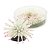 ENFEITE DE SILICONE SOMA ANEMONA SHORT BRANCA 4,5CM(6 UN) - Imagem 1