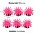 ENFEITE DE SILICONE SOMA ANEMONA SHORT ROSA  4,5 CM (6 UN) - Imagem 2