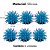 ENFEITE DE SILICONE SOMA ANEMONA SHORT AZUL  6 CM - Imagem 2