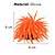 ENFEITE DE SILICONE SOMA ANEMONA SHORT LARANJA  6 CM - Imagem 2