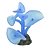 ENFEITE DE SILICONE SOMA CORAL MUSHROOM LONG STEM AZUL - Imagem 1