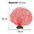 ENFEITE DE SILICONE SOMA INVERT GORGONIA SEAFAN VERMELHA - Imagem 2