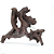 ENFEITE DE RESINA SOMA TRONCO DUO 113(21,5X18,5X12CM) - Imagem 1