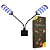 LUMINARIA LED SOMA X 7 PRETA (15W) LED BRANCO/AZUL 127V - Imagem 2