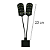 LUMINARIA LED SOMA X 7 PRETA (15W) LED BRANCO/AZUL 220V - Imagem 4