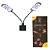 Luminária Led Soma X7 Preta (15w) Led Branco/vermelho 127v - Imagem 2