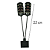 Luminária Led Soma X7 Preta (15w) Led Branco/vermelho 127v - Imagem 4