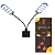 LUMINARIA LED SOMA X 7 PRETA (15W) LED BRANCO AUTOVOLT - Imagem 2
