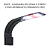 LUMINARIA LED SOMA X 5 PRETA (10W) LED BRANCO/VERMELHO 220V - Imagem 3