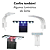 LUMINARIA LED SOMA X 5 PRETA (10W) LED BRANCO/VERMELHO 220V - Imagem 4