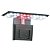 Luminária Led Soma X3 Preta (5w) Led Branco/vermelho 127v - Imagem 1
