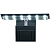 LUMINARIA LED SOMA X 3 PRETA (5W) LED BRANCO AUTOVOLT - Imagem 2