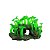 ENFEITE DE RESINA SOMA ROCHA DECO ZOANTHUS PALITHOA VERDE - Imagem 1