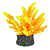 Enfeite Silicone Soma Coral Acropora Hydnophora Amar. E Rosa - Imagem 2