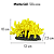 ENFEITE DE SILICONE SOMA CORAL LEATHER FINGER AMARELO 04 - Imagem 3