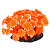 ENFEITE DE SILICONE SOMA CORAL ALVEOPORA LARANJA 04 - Imagem 2