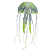 ENFEITE DE SILICONE SOMA JELLYFISH BIG AMARELA - Imagem 2