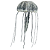 ENFEITE DE SILICONE SOMA JELLYFISH BIG BRANCA - Imagem 2