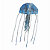 ENFEITE DE SILICONE SOMA JELLYFISH BIG AZUL - Imagem 2