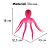 ENFEITE DE SILICONE SOMA JELLY OCTOPUS ROSA - Imagem 3