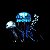ENFEITE DE SILICONE SOMA JELLYFISH COMBO AZUL/BRANCA (MD/PQ) - Imagem 1