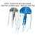 ENFEITE DE SILICONE SOMA JELLYFISH COMBO AZUL/BRANCA (MD/PQ) - Imagem 3