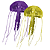 Enfeite De Silicone Soma Jellyfish Combo Roxa/amarela(md/pq) - Imagem 2