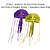 Enfeite De Silicone Soma Jellyfish Combo Roxa/amarela(md/pq) - Imagem 3