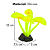 ENFEITE DE SILICONE SOMA CORAL MUSHROOM LONG STEM AMARELO - Imagem 3