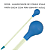 Alimentador De Corais Soma Pipeta 50cm Com Pera Grande(azul) - Imagem 3