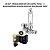 Regulador Co2 Soma Com Pressão Ajustável Solenoide 2 Manômetros 220v - Imagem 2