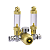 Regulador Co2 Soma Modelo Dourado P/ Cilindros Com Manômetro E Conta Bolhas 127/220v - Imagem 4