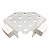 SUPORTE DE ACRILICO SOMA MAGNETICO (14X14X6CM) 13 FUROS (CANTO) - Imagem 1