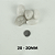 SEIXO SOMA NATURAL PEBBLE WHITE BRILHO (20-30MM)-10KG - Imagem 3
