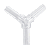 DIVISOR CONECTOR DE AR PLASTICO SOMA CA-203 MOD. Y (2UN) - Imagem 1