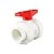 SANKING REG DE ESFERA C/UNIAO DUPLA SOLDAVEL 1/2" UPVC BRANCO 20MM - Imagem 1