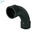 SANKING CURVA LONGA 90° SOLDAVEL 2" UPVC CINZA 63MM - Imagem 2
