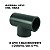 SANKING TEE ROSCA/SOLDAVEL 1-1/2" UPVC CINZA 50MM - Imagem 4