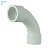 SANKING CURVA LONGA 90° SOLDAVEL 1" UPVC BRANCO 32MM - Imagem 2