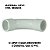 SANKING CURVA LONGA 90° SOLDAVEL 1" UPVC BRANCO 32MM - Imagem 3