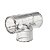 SANKING TEE SOLDAVEL 1/2" PMMA TRANSPARENTE 20MM - Imagem 1