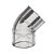 SANKING JOELHO COTOVELO 45° SOLDAVEL 1/2" PMMA TRANSPARENTE 20MM - Imagem 1