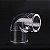 SANKING JOELHO COTOVELO 90° SOLDAVEL 1/2" PMMA TRANSPARENTE 20MM - Imagem 6