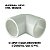 SANKING JOELHO COTOVELO 90° SOLDAVEL 1/2" UPVC BRANCO 20MM - Imagem 3