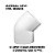 SANKING JOELHO COTOVELO 45° SOLDAVEL 1/2" UPVC BRANCO 20MM - Imagem 3