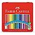 Lápis De Cor 24 Cores Grip Faber Castell Estojo Metalico - Imagem 1