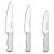 Kit Jogo Faca Açougueiro Profissional 6" 7" 8" Inox Mundial - Imagem 1