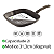 Frigideira Grill Quadrada Marrom 23X3,8CM Hércules PA300-FG23MA - Imagem 2
